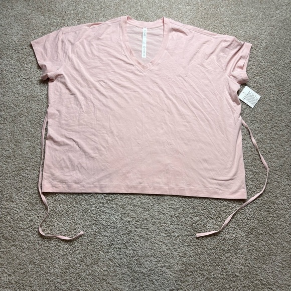 lululemon athletica Tops - Lululemon Side Tie V-Neck T-Shirt